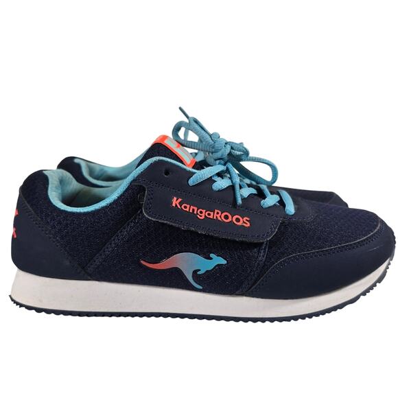 MM KangaROOS Pocketpass Jogger Walking Athletic Sneakers Size 8.5 Navy Turquoise - Picture 1 of 11